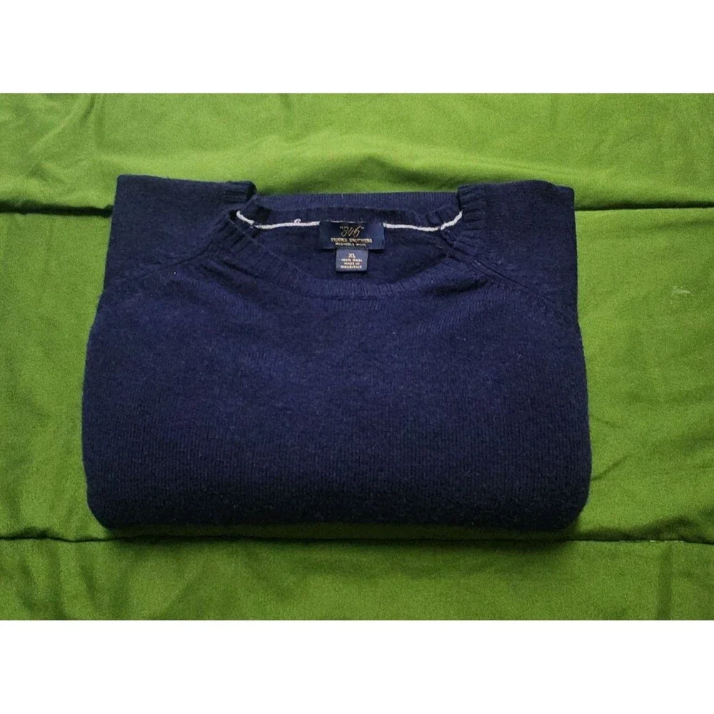 Brooks Brothers 346 Washable Wool Pullover Long Sleeve Men's Sweater Size XL